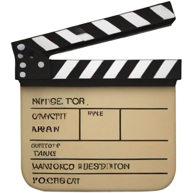 directors clapboard beige emoji