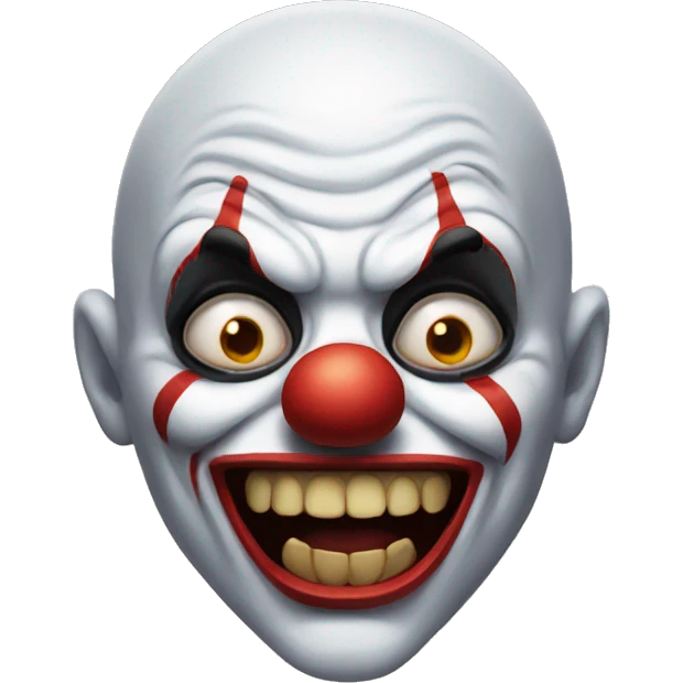 scary clown emoji