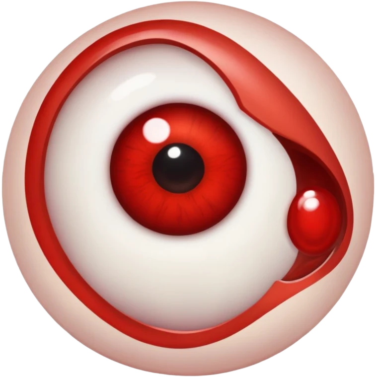 Irritated eyeballs from allergiss emoji