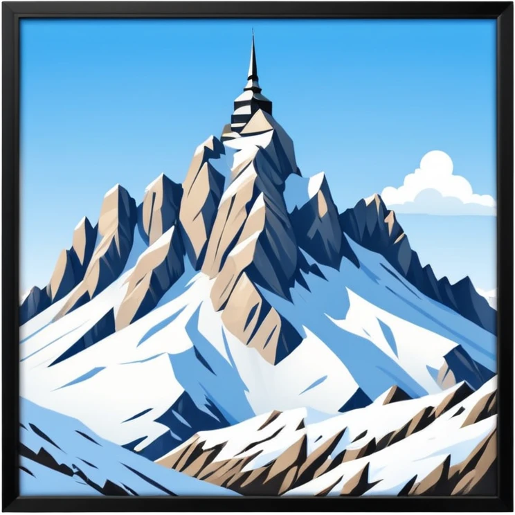 the mountain "Säntis" in St. Galler Rheintal emoji