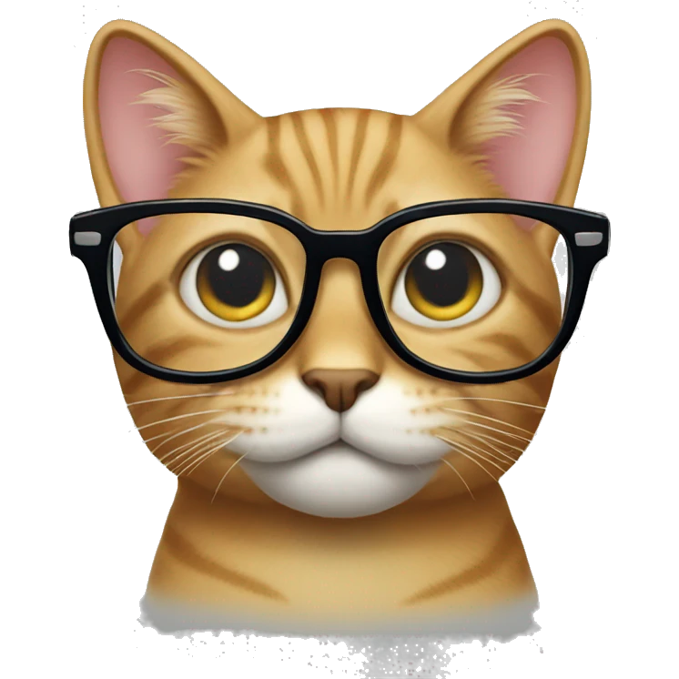 Cat with glasses emoji