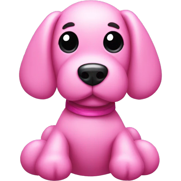 Pink balloon dog emoji