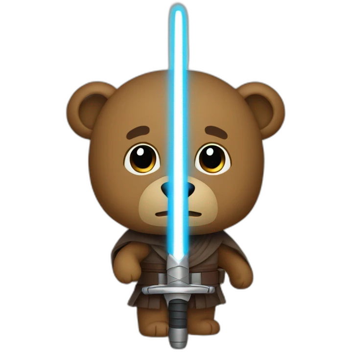 jedi bear saber emoji