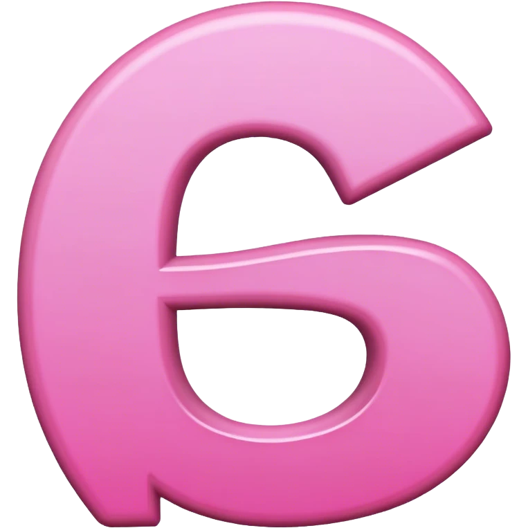 Pink letter G emoji