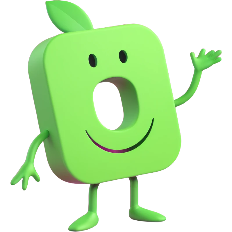 a silly green enterprise, playful and whimsical emoji