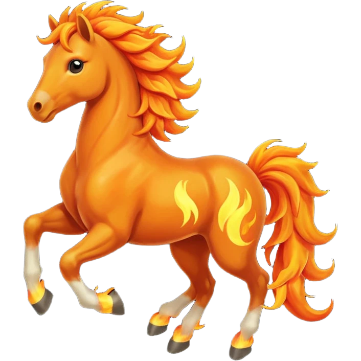 fire horse emoji