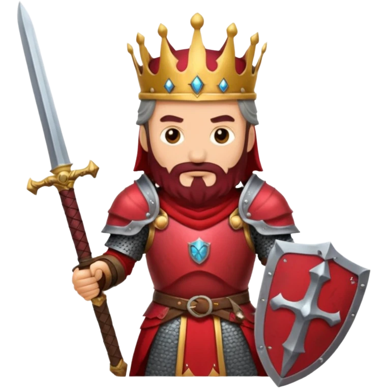 War old King – crimson armor + sword emoji