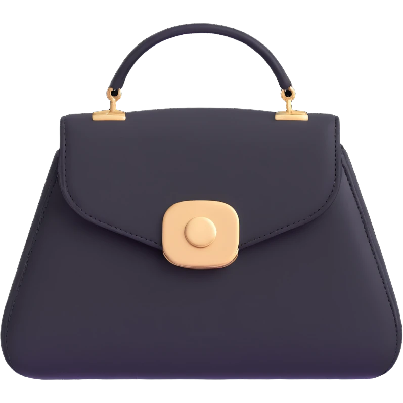 Black cute goth purse emoji