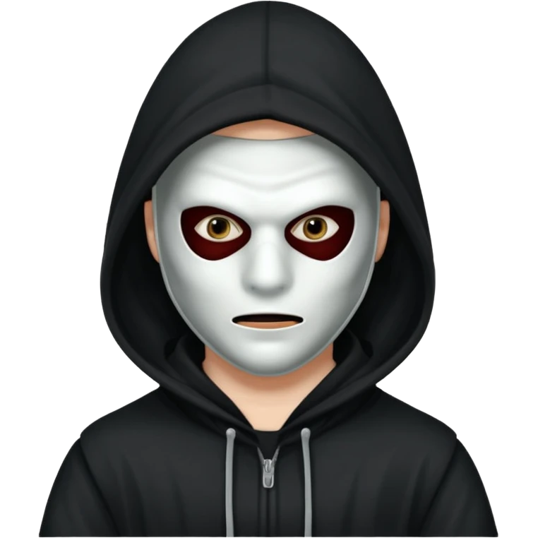 crie um serial killer mascarado emoji