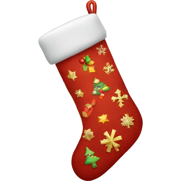 Christmas stocking emoji