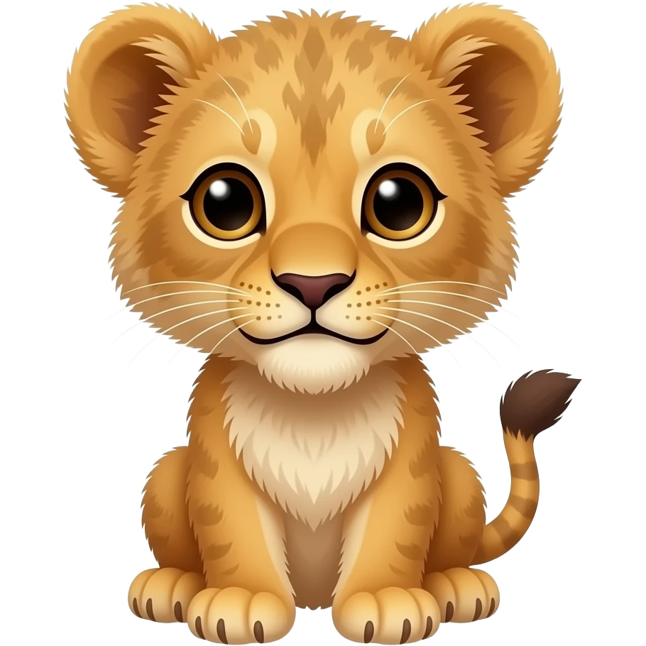 Baby lion cub emoji