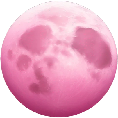 Pink moon emoji