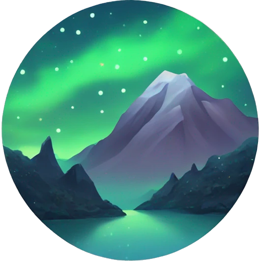 mountain night under starry sky emoji