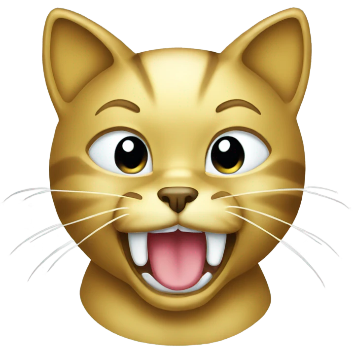 cat crying gold emoji