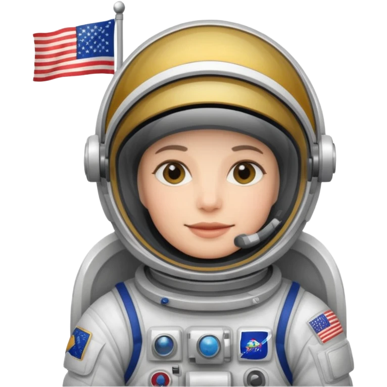 astronaut with flag emoji
