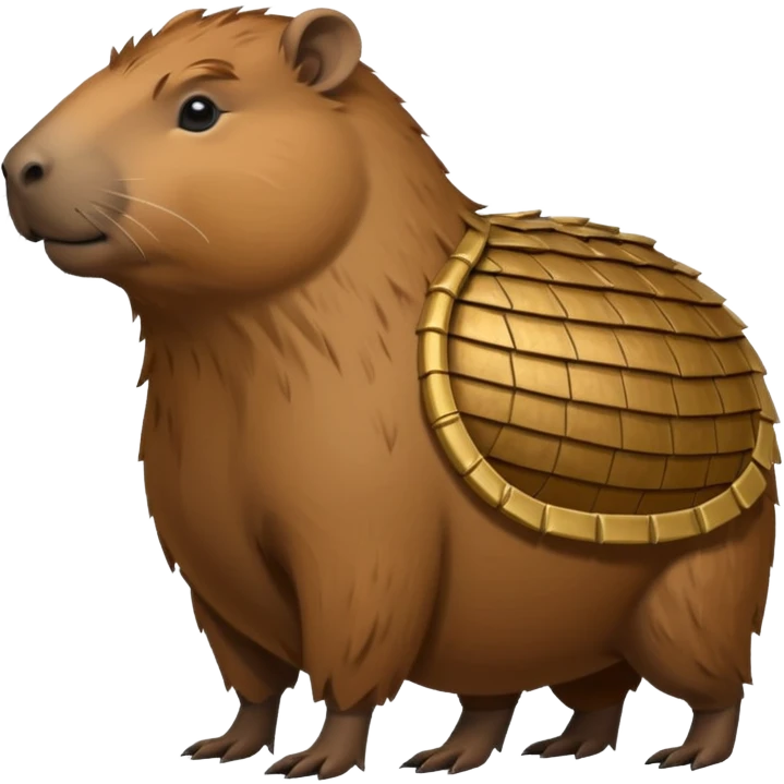 armored capybara emoji