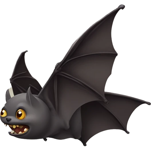 Flying bat emoji