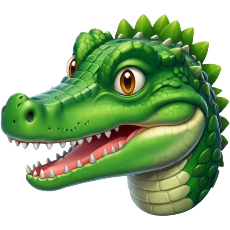 crocodile face and plane emoji