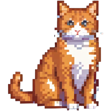 orange cat sitting emoji