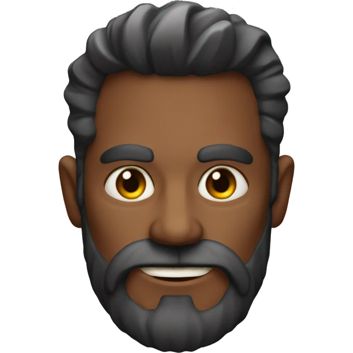 Cabeza de diablo con barba emoji