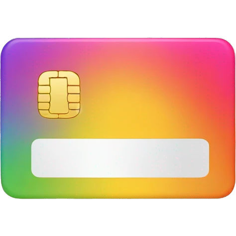 gradient credit card emoji