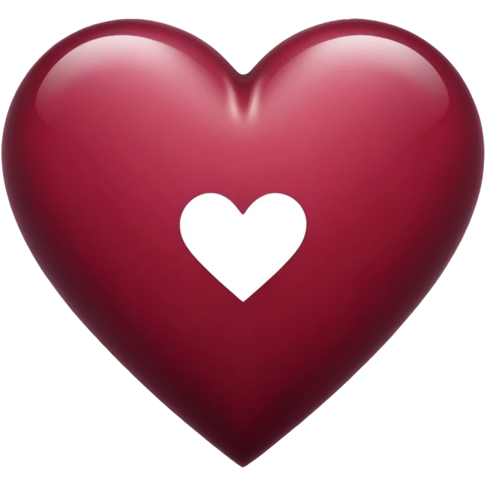 Un cœur bordeaux  emoji