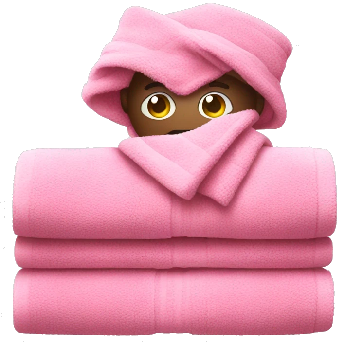 Pink towel emoji