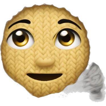 cozy thick knitted blanket emoji