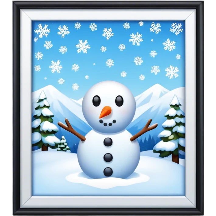 Snow emoji
