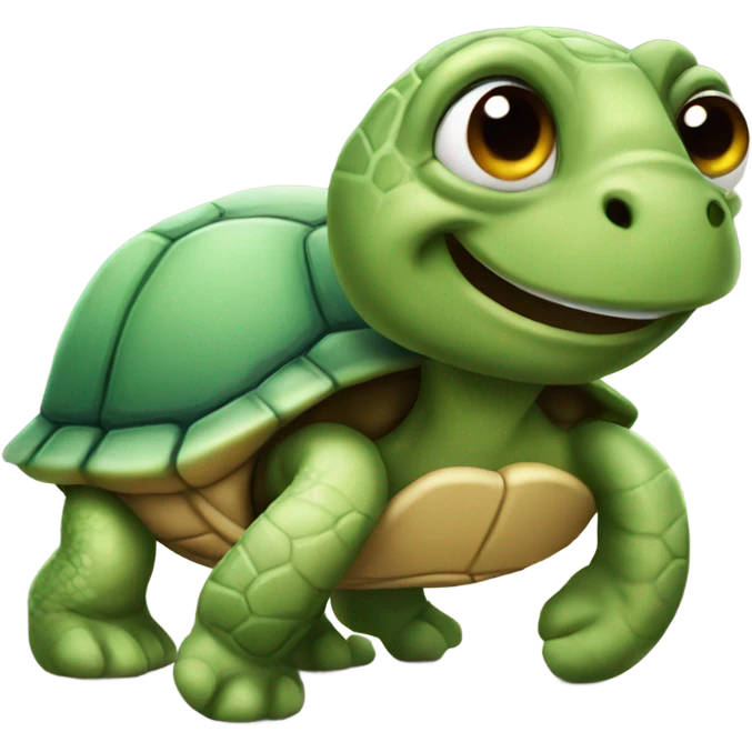 Life like turtle emoji