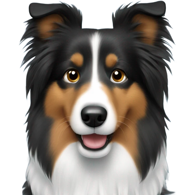 Black Sheltie  emoji