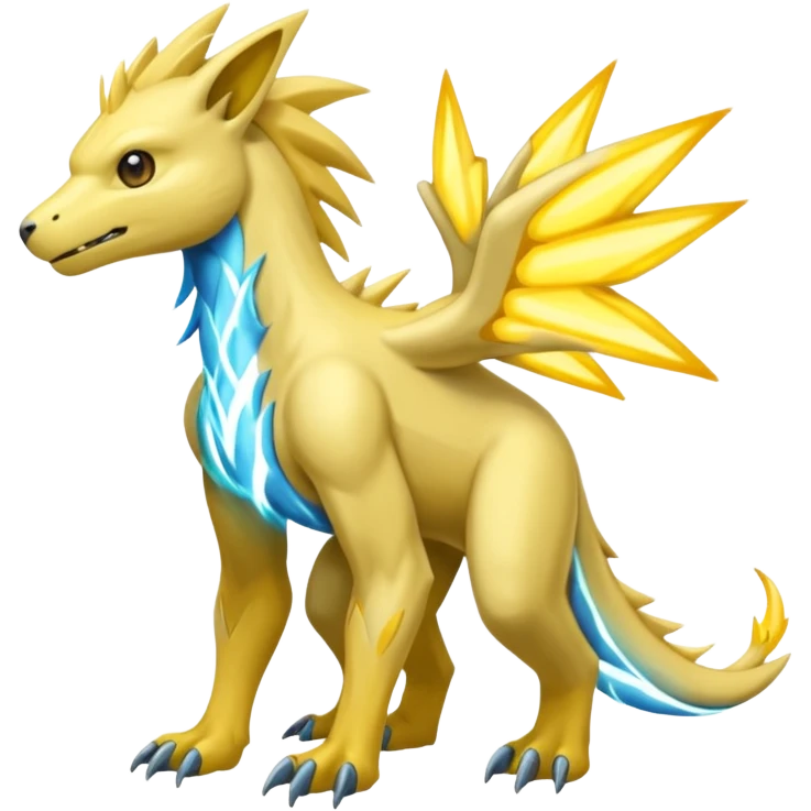 Manectric-Electrike-Fakémon-hybrid-creature (full body)  emoji