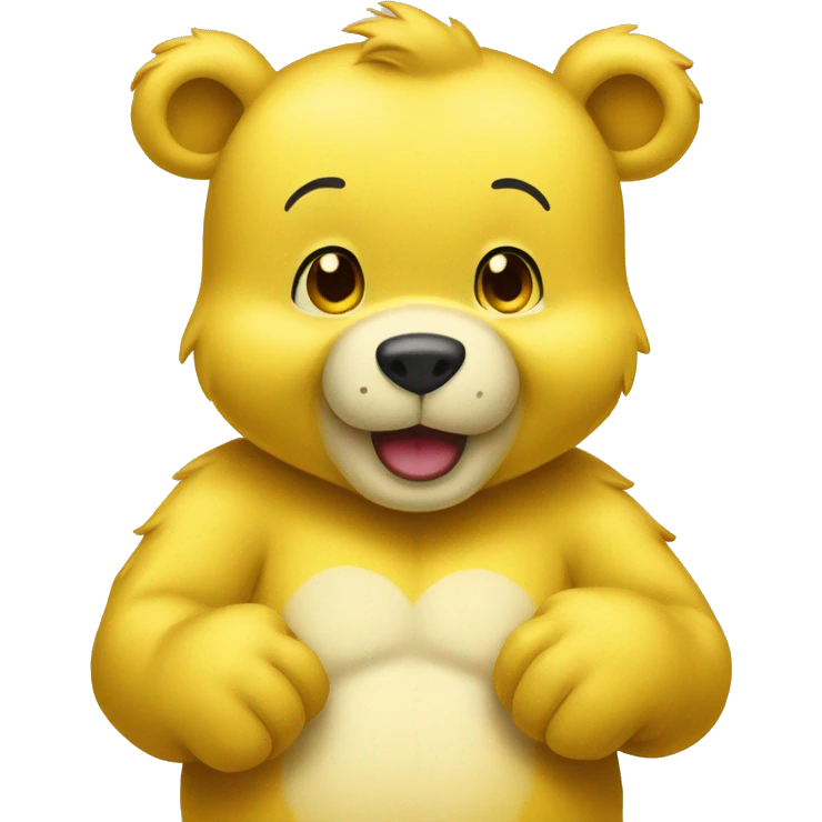 Yellow carebear  emoji
