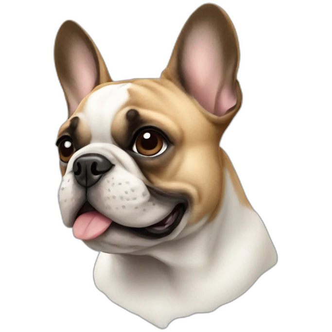 dog French Bulldog in profile emoji