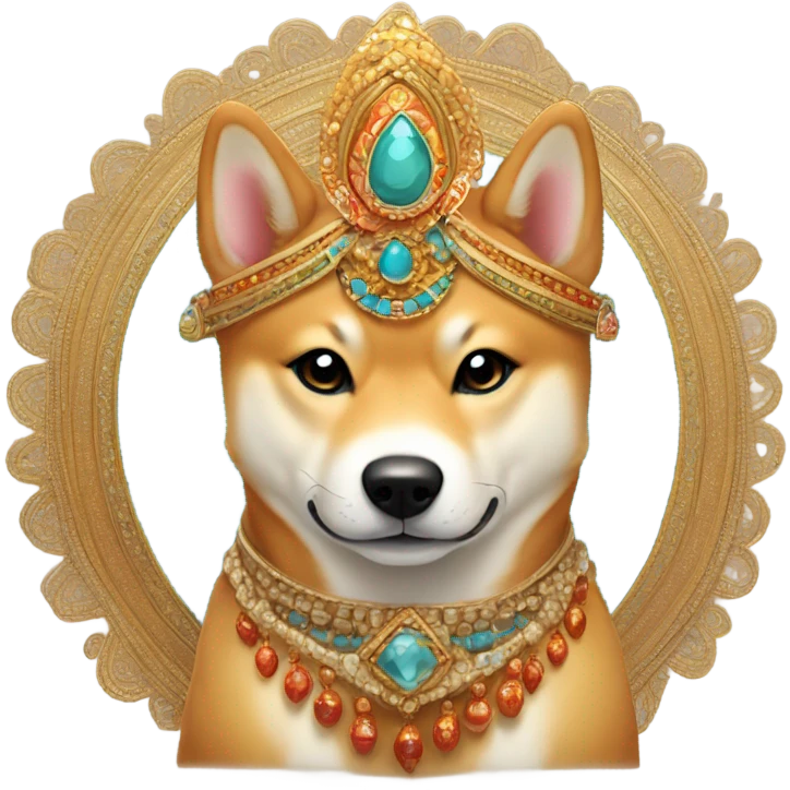 Shiba Inu as Indian god emoji