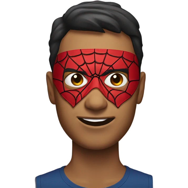 She spider-man as mask emoji