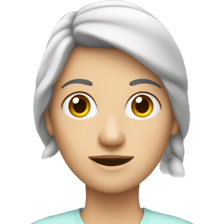 Frau mit langen Zöpfe emoji
