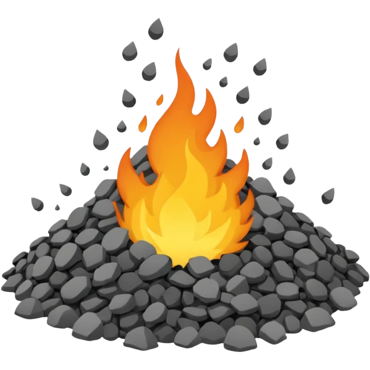 a pile of ashes emoji