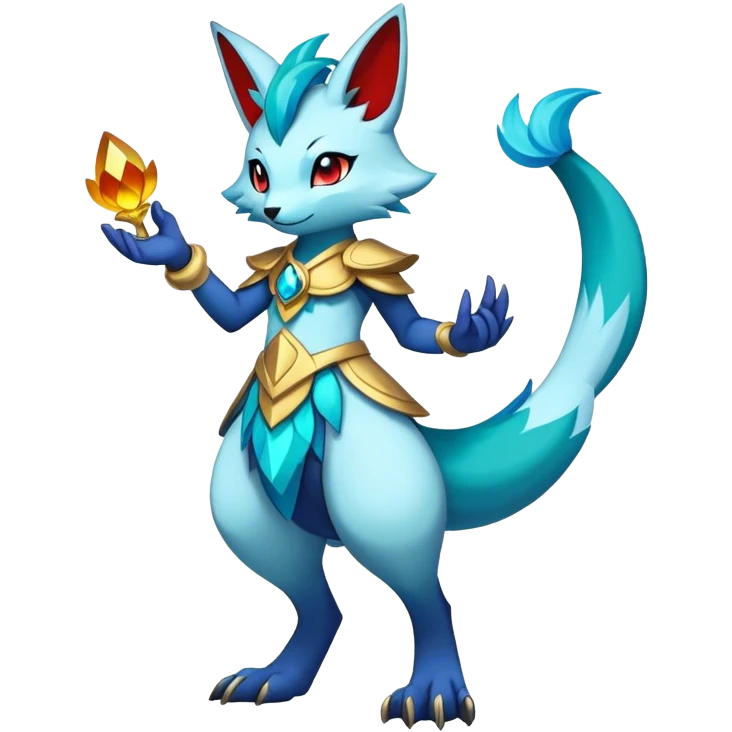 Anthro Sona Fantasy Fakemon Full Body emoji