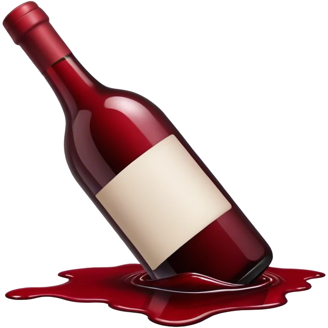 wine bottle on floor emoji