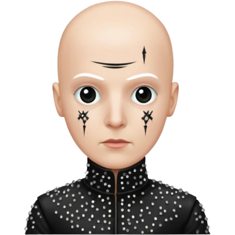 Pinhead with black sequin outfit  emoji