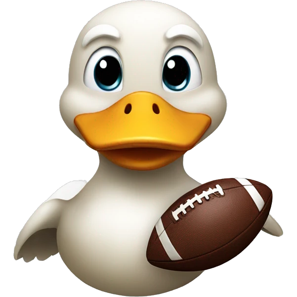 Duck with a football  emoji
