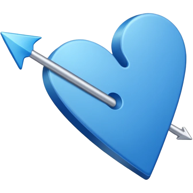 Blue mouse cursor emoji