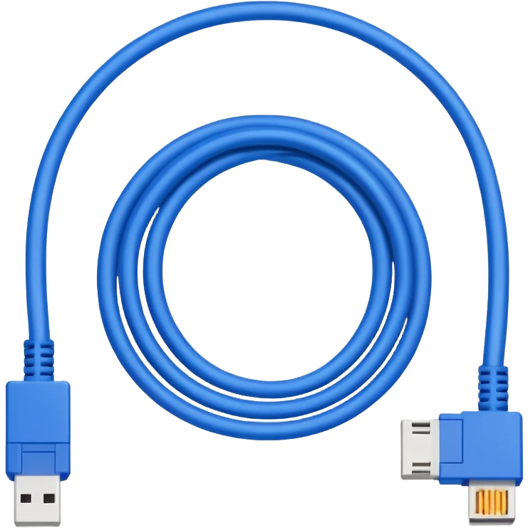 8 bit pixel art ethernet cable with RJ45 connector emoji emoji
