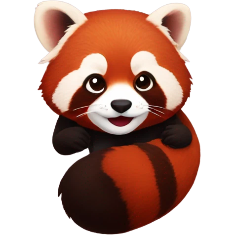 red panda kiss emoji