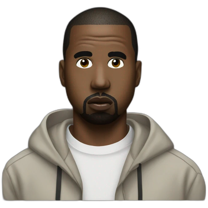 Kanye West wearing Vultures shirt and Jason Vorhees mask emoji