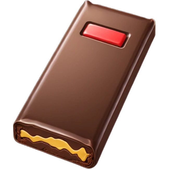 a chocolate bar being sold emoji