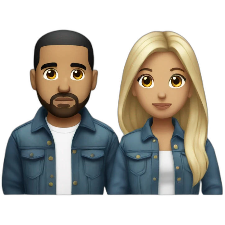 drake and kanye emoji