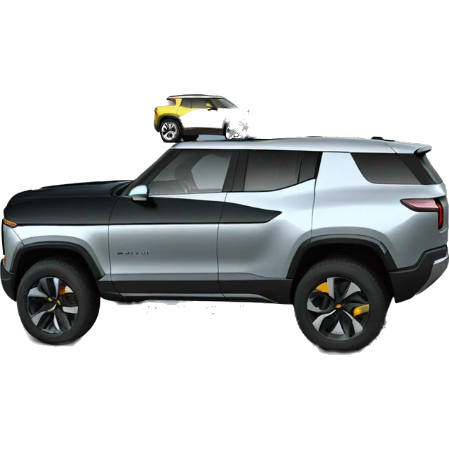 Rivian r3 car driving  emoji