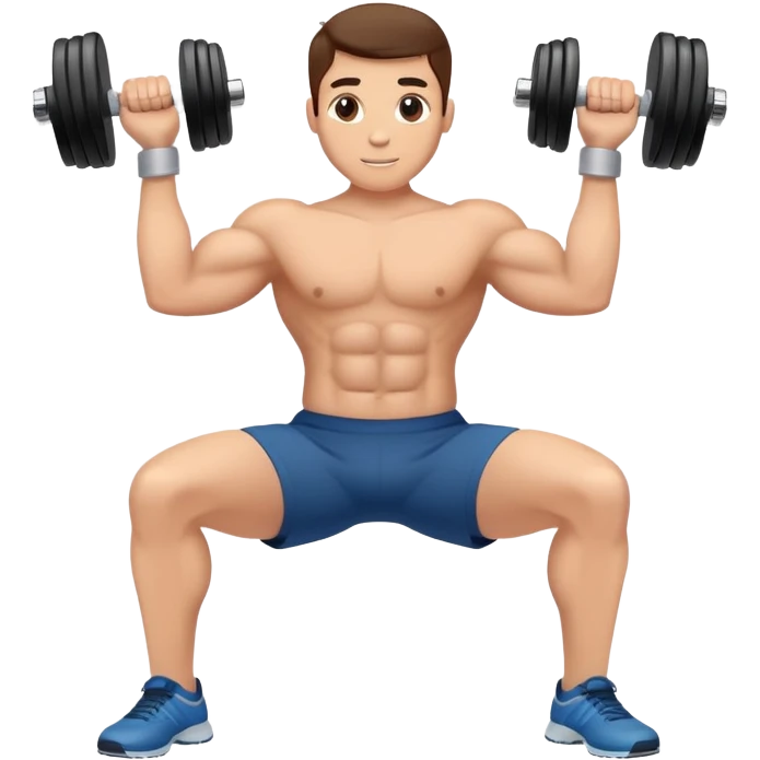 exercise workout with dumbbells emoji